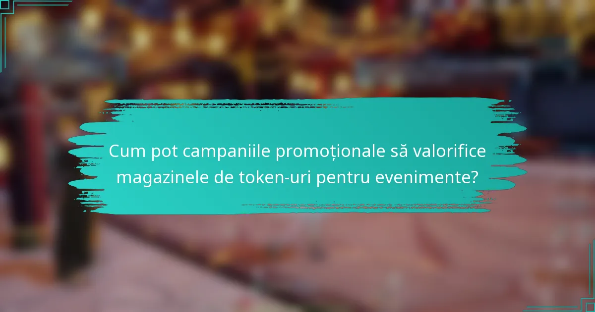 Cum pot campaniile promoționale să valorifice magazinele de token-uri pentru evenimente?